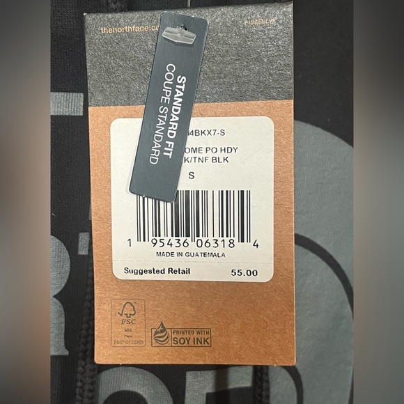 NWT Men’s Black The North Face Hooded Sweatshirt in Size Small. - Picture 6 of 8